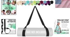 Versatile 2-in-1 Yoga Mat Strap – 64 In, 30+ Colors, Eco-Friendly Cotton Design