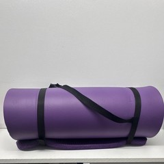 Purple Foam Yoga Mat Non-Slip with Carrying Strap for Yoga