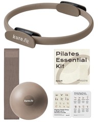 kure.fit Home Pilates Essentials Kit for Women | Ring, Mini Taupe