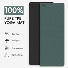 Extra Thick 10mm Yoga Mat – Non-Slip TPE Fitness Mat for Yoga, Pilates & Work…
