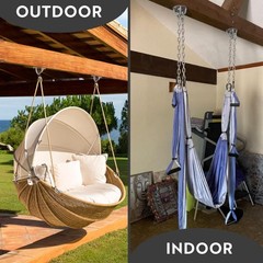 Ceiling Hooks – Industrial Strength Hold Up to 600 lbs, Includes Anchors & Bo…