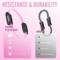 Pilates Ring Kit for Women, Pilates Equipment – 14.5″ Home Magic Circle Workout