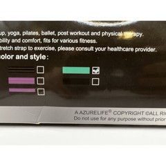 AZURELIFE Stretch Strap with 11 Loops, Elastic Stretching Strap Band Green