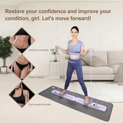 2026 Upgraded Pilates Board – Portable Foldable Pilates Reformer Set A126E