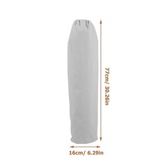 Portable White Yoga Mat Organizer with Adjustable Strap and Extra Storage Pouch