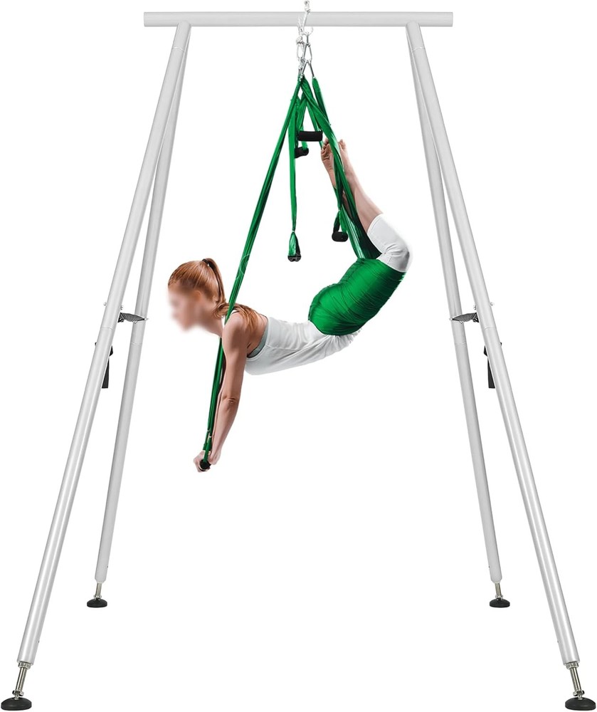 9.6 FT Portable Stand Yoga Swing Stand 551 LBS Aerial Yoga Frame Yoga Sling