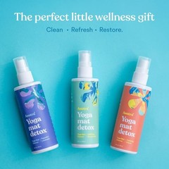 Yoga Mat Cleaner Spray Calming Citrus, 4 fl oz – No Slippery Residue, Organic…