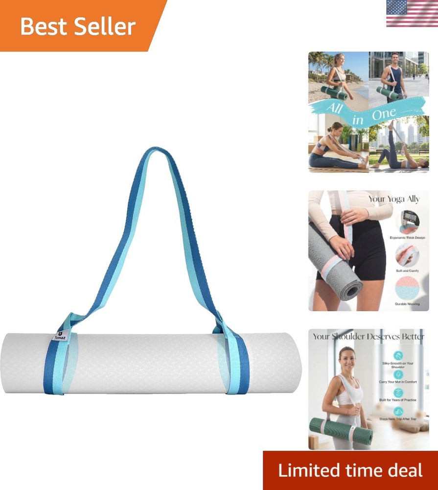 Eco-Friendly Lightweight Yoga Mat Sling – Adjustable & Soft for Ultimate Comfort