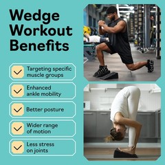 Squat Wedge Block Set of 3/5 – 960 LBS Capacity – Slant Board for Calf Stretc…