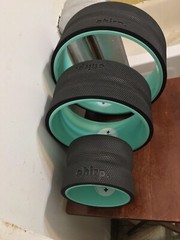 Chirp Foam Roller Wheel for Back Pain Relief, Muscle Therapy – Black