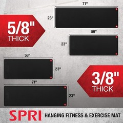 Hanging Exercise Mat Fitness & Yoga Mat Group Fitness Classes Commercial Grade