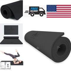 Comfortable Yoga Mat 72 Inch x 32 Inch Extra Thick TPE for Floor and Travel Use