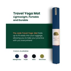 JadeYoga Travel Yoga Mat – Packable, Lightweight, and Portable Yoga Mat – Non…