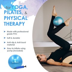 Y O Gayo Pilates Ring and Ball Set with 3 Resistance Bands – Black