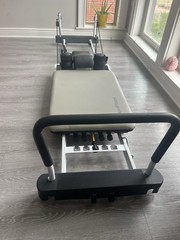 AeroPilates Foldable Pilates Reformer Full Body Indoor Gray/Black 55-5104