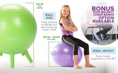 Stay-N-Play Children’s Balance Ball – Flexible School Chair Active Classroom