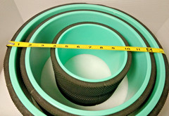 Chirp Wheel+ 3-Pack Foam Roller Set – Yoga, Back Pain Relief, Posture Corrector