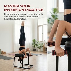 Yoga Headstand Bench Exercise Inversion Stool Workbench Upside Down Chair
