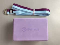 Gaiam Yoga Block And Teceum Strap 8 ft