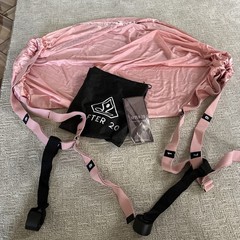 After 20 Yoga Hammock Swing Sling Trapeze Pink w Instructions Carry Bag