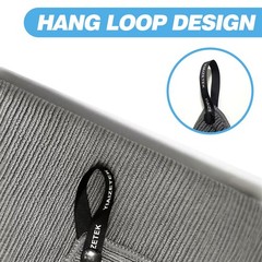 Microfiber Gym Towels with Snap Straps, Yoga Towel for 16″ x 28″, Grey/Blue