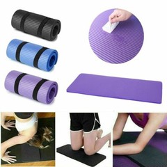 15mm Thick Yoga Mat for Home Workout Wear Resistant Exercise Mat with Strap NBR