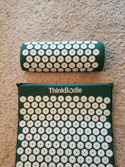 ThinkBodie Mat Fitness Massage Yoga Relieve Stress Back Body Pain Spike – Green