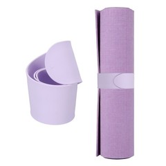 Yoga Mat Strap Slap Band One Snap Yoga Mat Slap Band, Light Purple