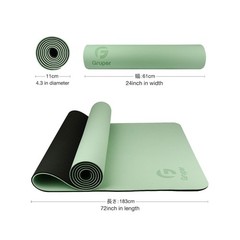 Gruper Yoga Mat Non Slip, Eco Friendly Fitness Exercise Mat wit… USA FAST SHIP