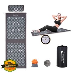 CXCTCT Extra Long Yoga Acupressure Mat Grey