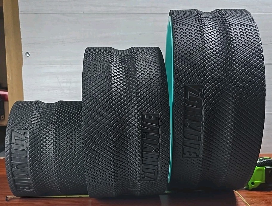 Zomyove 3-Pack Yoga Wheels Back Pain Relief & Stretching Roller Set