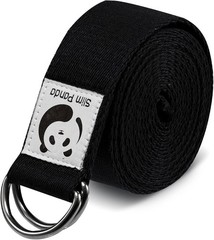 Adjustable Cotton Yoga Strap – 8ft Non-Elastic Belt for Flexibility & Safety