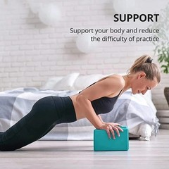 1PC/2PC High Density Yoga Foam Block Non-Slip Balance Brick Pilates Fitness