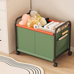 Portable Wheeled Home Gym Storage Rack Rolling Cart Yoga Mats Foam Rollers Toys
