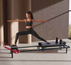 Home Gym Pilates Reformer Machine, Quick-Assembly Foldable Pilates Reformer, up