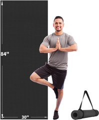 Extra Long Non-Slip Yoga Mat for Home Gym – Large 72″x48″ & 84″x30″ Sizes