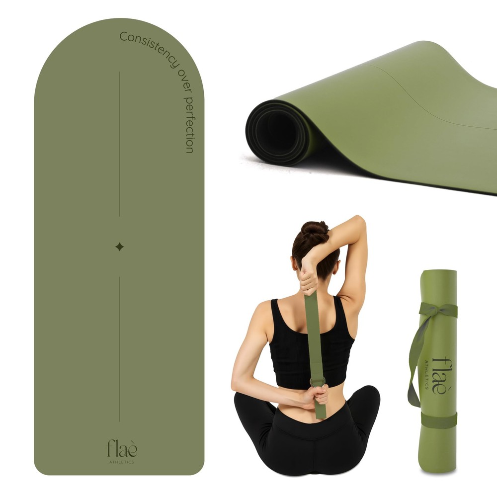 Arch-shaped Yoga Mat, Eco PU , Non-Slip Exercise Mat for Yoga, Pilates, Home …