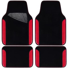 CAR PASS Waterproof Universal Fit Faux Leather Car Mats – Anti-Slip Backing for