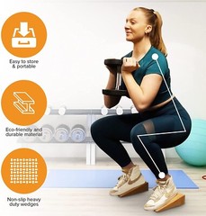 Sisyphos Cork Squat Wedge Block – 2 PCS With Massage Ball And Free E-Book + Work