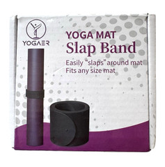 Yogaer Yoga Mat Strap Slap Band – Keeps Mats Tightly Rolled – One Size – Gray