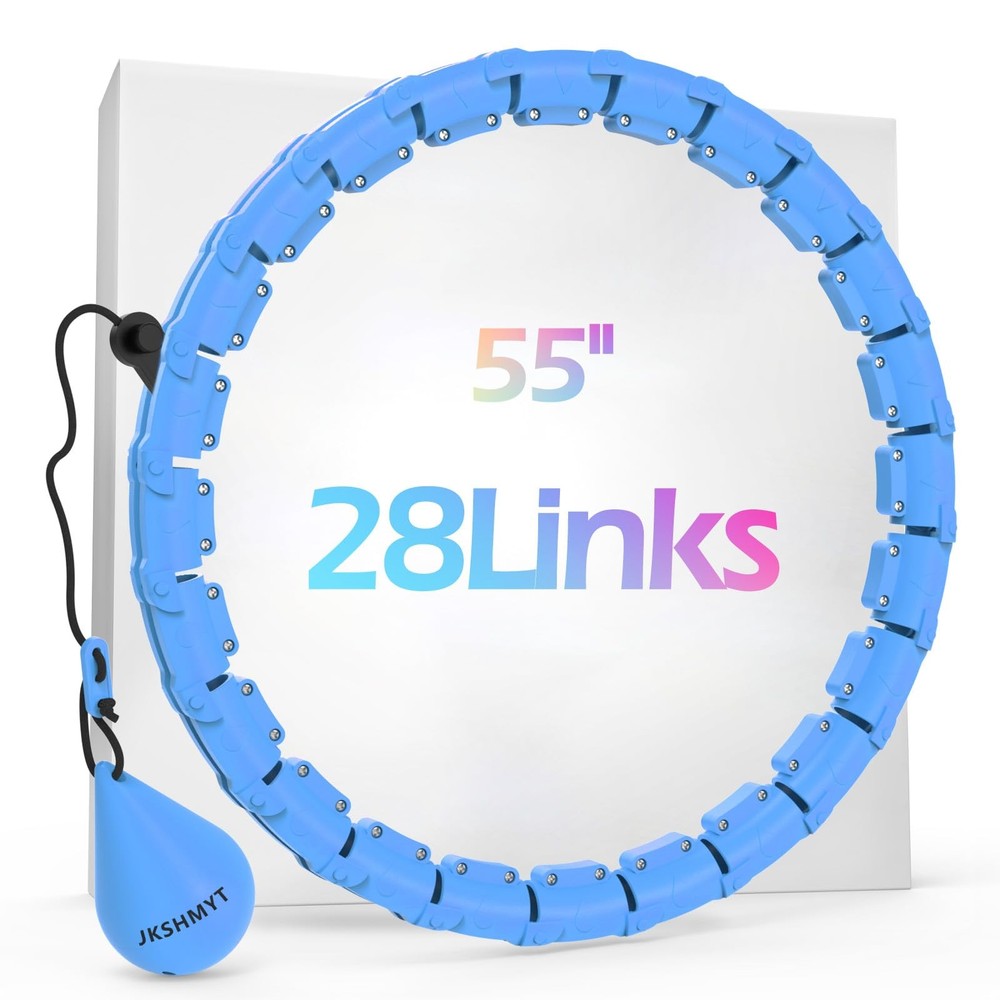 Weighted Hula Circle Hoops for Adults Weight Loss, Infinity Fitness Hoop Plus…