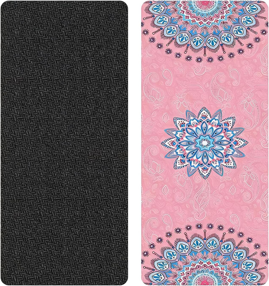Extra Long TPE Yoga Mat 27×72 Inch, 5mm Thick, Non-Slip for Home Workout
