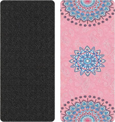 Extra Long TPE Yoga Mat 27×72 Inch, 5mm Thick, Non-Slip for Home Workout
