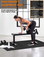 Treadmill Mat 68″x24″, Foldable Walking Pad Mat for Carpet Hardwood Floors 4mm