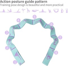 2 PCS Adjustable Stretching Straps for Kids – 8 Loops for Gymnastics & Dance
