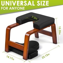 BODY RHYTHM Yoga Headstand Bench, Yoga Inversion Chair, Headstand Trainer for…