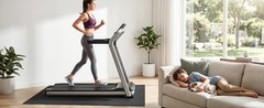 Treadmill Mat, Bike Trainer Mat for Stationary Spin Bike, 72″ x 48″ Non Slip