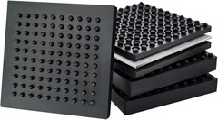 Exercise Equipment Mat Heavy Duty – 4 x 4 x 0.8 Inches 4 Pcs Non Slip Noise
