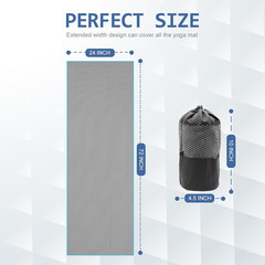 2 Pack Hot Yoga Towel with Grip Dot, Non Slip Yoga Mat Towe Sweat Absorbent Towe