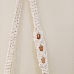 kiido Macrame Yoga Mat Carrying Strap [MAT NOT 71 inches length, Ivory